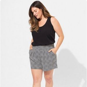 Torrid Black Challis Henley Pocket Sleeveless Tank